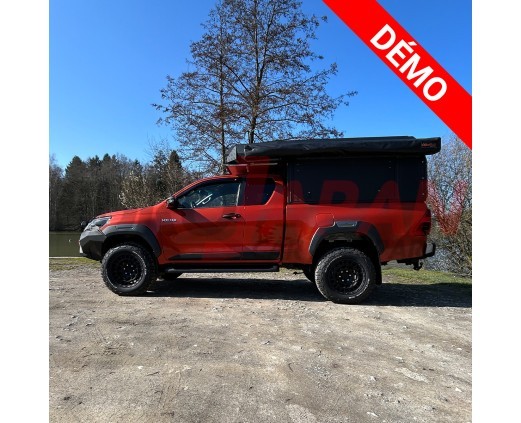 Canopy Camper Noir Strié - Toyota Hilux 2016+ - Extra Cabine - Alu-Cab